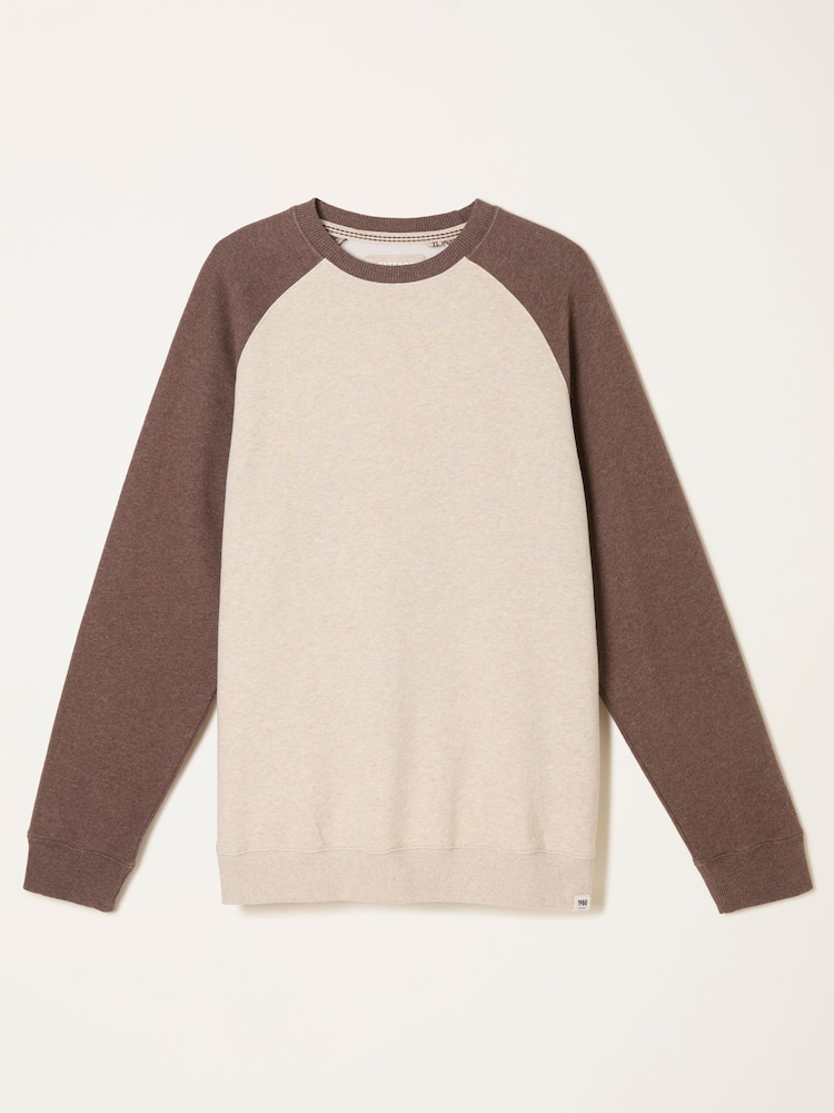 FatFace Brooke Chocolate Brown Crew Raglan - Image 6 of 6