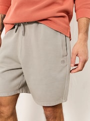 FatFace Brooke Light Grey Sweat Short - Image 1 of 6
