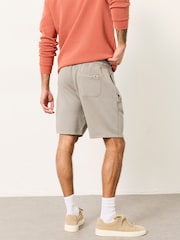 FatFace Brooke Light Grey Sweat Short - Image 2 of 6