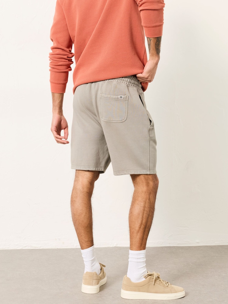 FatFace Brooke Light Grey Sweat Short - Image 2 of 6
