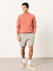 FatFace Brooke Light Grey Sweat Short - Image 3 of 6