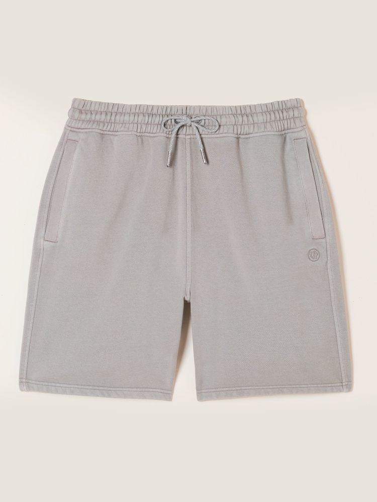 FatFace Brooke Light Grey Sweat Short - Image 6 of 6