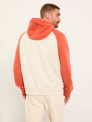 FatFace Brooke Oatmeal Overhead Contrast Raglan Hoodie - Image 2 of 6