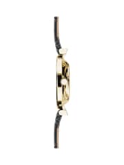Limit  30mm Womens Round Gold Analogue Watch with Black Strap - Image 4 of 4