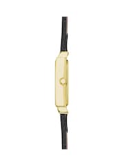 Limit Classic 20mm Womens Rectangular Gold Analogue Watch with Black Strap - Image 4 of 4