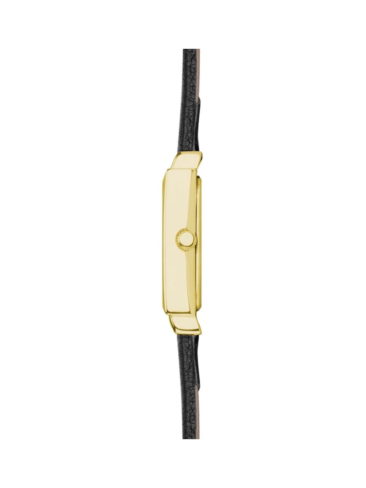 Limit Classic 20mm Womens Rectangular Gold Analogue Watch with Black Strap - Image 4 of 4