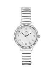 Limit  28mm Womens Round Silver Analogue Watch with Silver Expanding Bracelet - Image 1 of 4