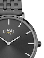 Limit  36mm Womens Round Gun Metal Analogue Watch with Gun Metal Bracelet - Image 3 of 4