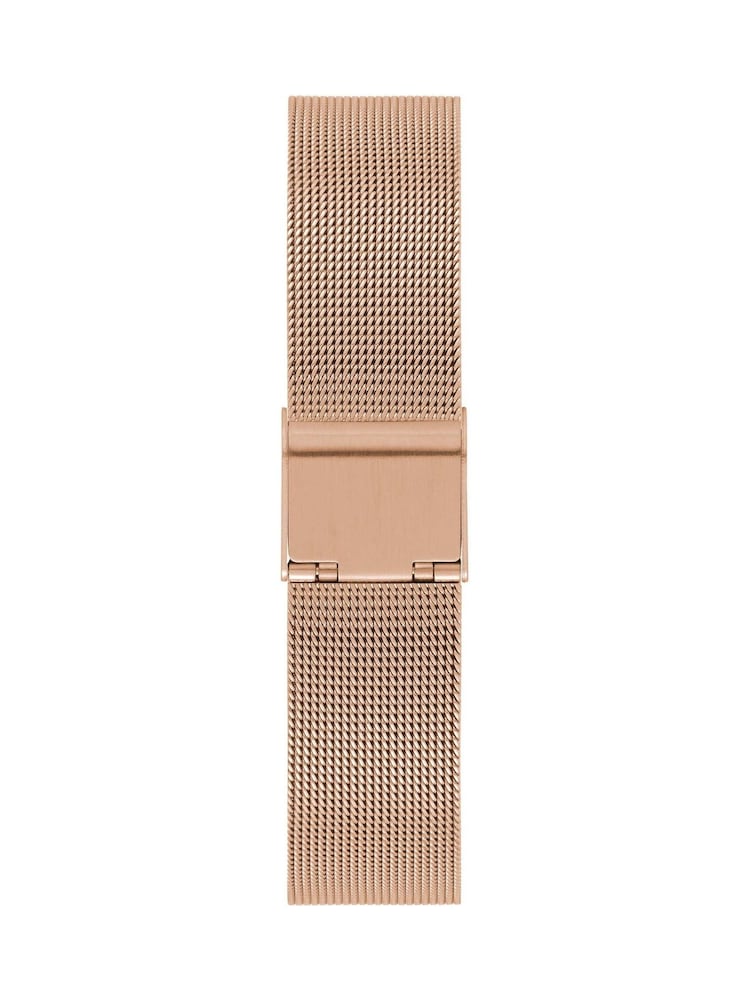 Limit  33mm Womens Round Rose Gold Analogue Watch with Rose Gold Mesh Strap - Image 2 of 4