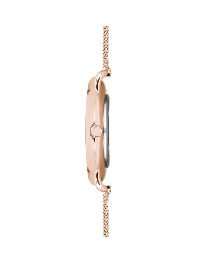 Limit  33mm Womens Round Rose Gold Analogue Watch with Rose Gold Mesh Strap - Image 4 of 4