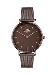 Limit 22mm Womens Square Analogue Watch with Brown Strap - Image 1 of 4