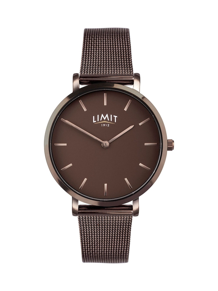 Limit 22mm Womens Square Analogue Watch with Brown Strap - Image 1 of 4