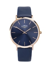 Limit  38mm Womens Round Gold Analogue Watch with Green Strap - Image 1 of 4