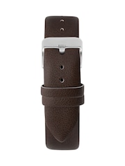 Limit Modern 38mm Mens Round Silver Analogue Watch with Brown Strap - Image 2 of 4