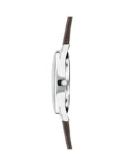 Limit Modern 38mm Mens Round Silver Analogue Watch with Brown Strap - Image 4 of 4