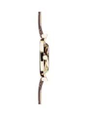 Limit Classic 30mm Womens Round Gold Analogue Watch with Brown Strap - Image 4 of 4