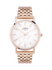Limit  35mm Womens Round Rose Gold Analogue Watch with Rose Gold Bracelet - Image 1 of 4
