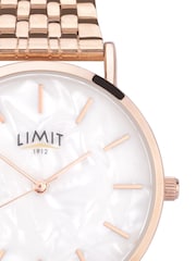 Limit  35mm Womens Round Rose Gold Analogue Watch with Rose Gold Bracelet - Image 3 of 4