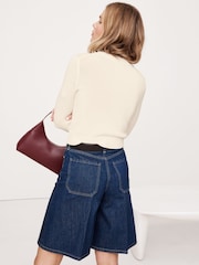 Banana Republic Shrunken Cotton-Silk Crew-Neck Jumper - Bild 2 von 4