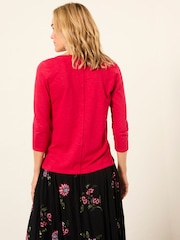 Rosa fucsia - FatFace 3/4 Sleeve T Shirt - Imagen 2 de 6