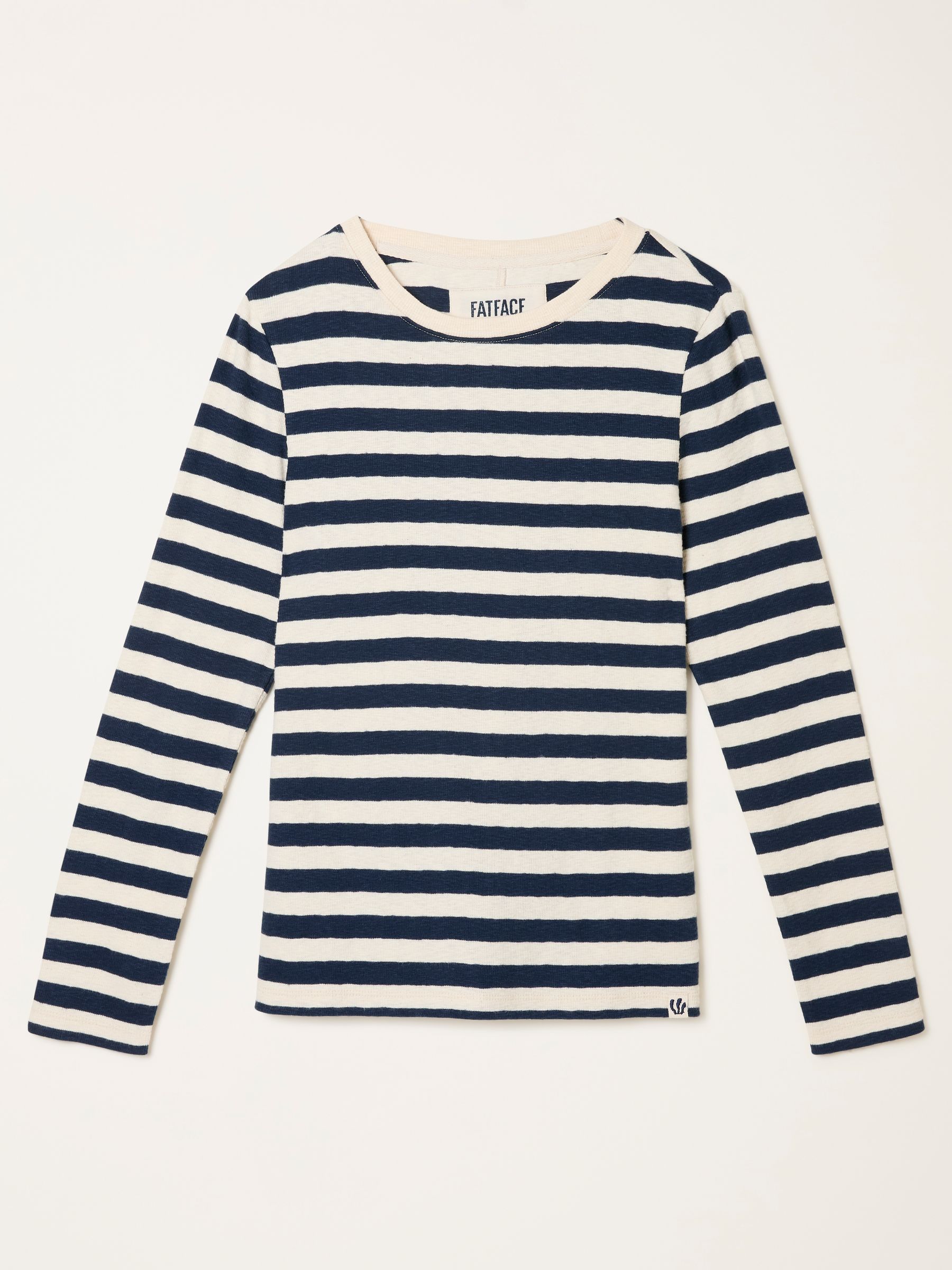 Buy FatFace Callie Navy Stripe Long Sleeve Top from the Next UK