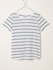 FatFace Natalie Ivory Stripe T Shirt - Image 6 of 6