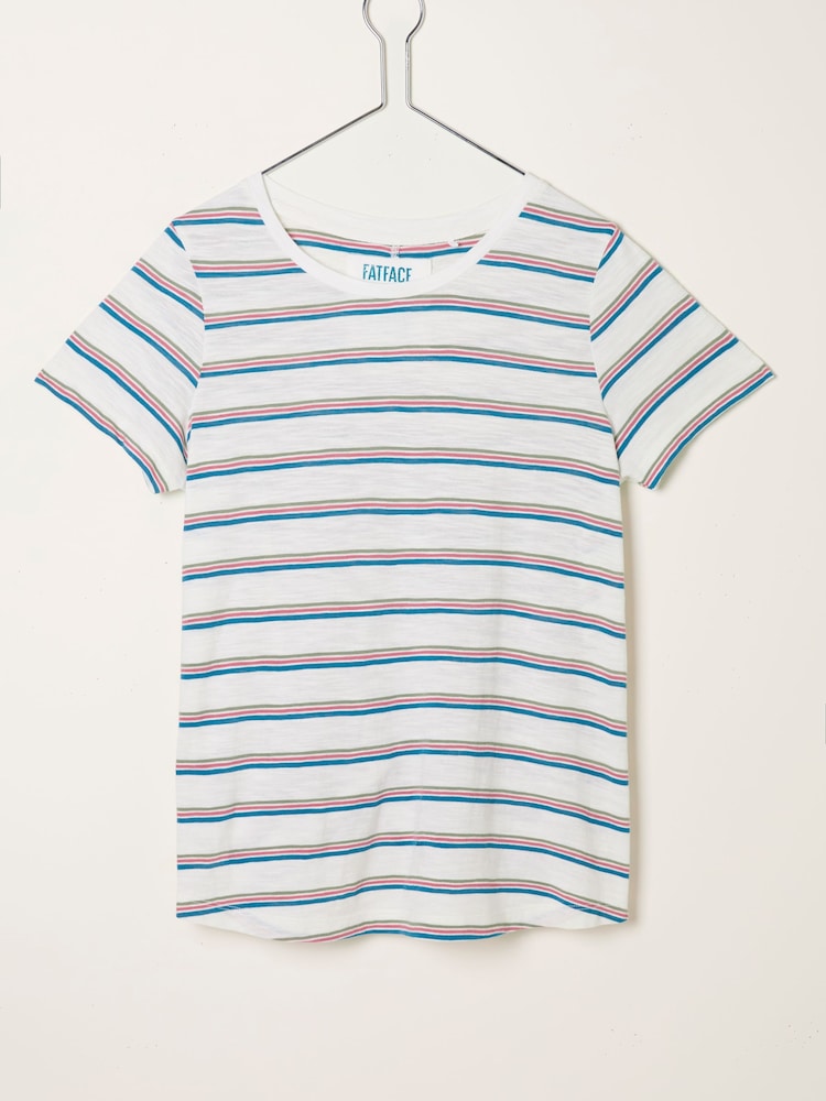 FatFace Natalie Ivory Stripe T Shirt - Image 6 of 6 FatFace Natalie Ivory Stripe T Shirt - Image 6 of 6