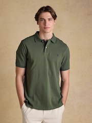 Joules Woody Khaki Green Cotton Pique Polo Shirt - Image 1 of 8