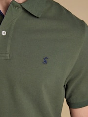 Joules Woody Khaki Green Cotton Pique Polo Shirt - Image 5 of 8