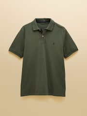 Khaki zelená - Joules Woody Cotton Pique Short Sleeve Polo Shirt - Obrázek 9 z 9