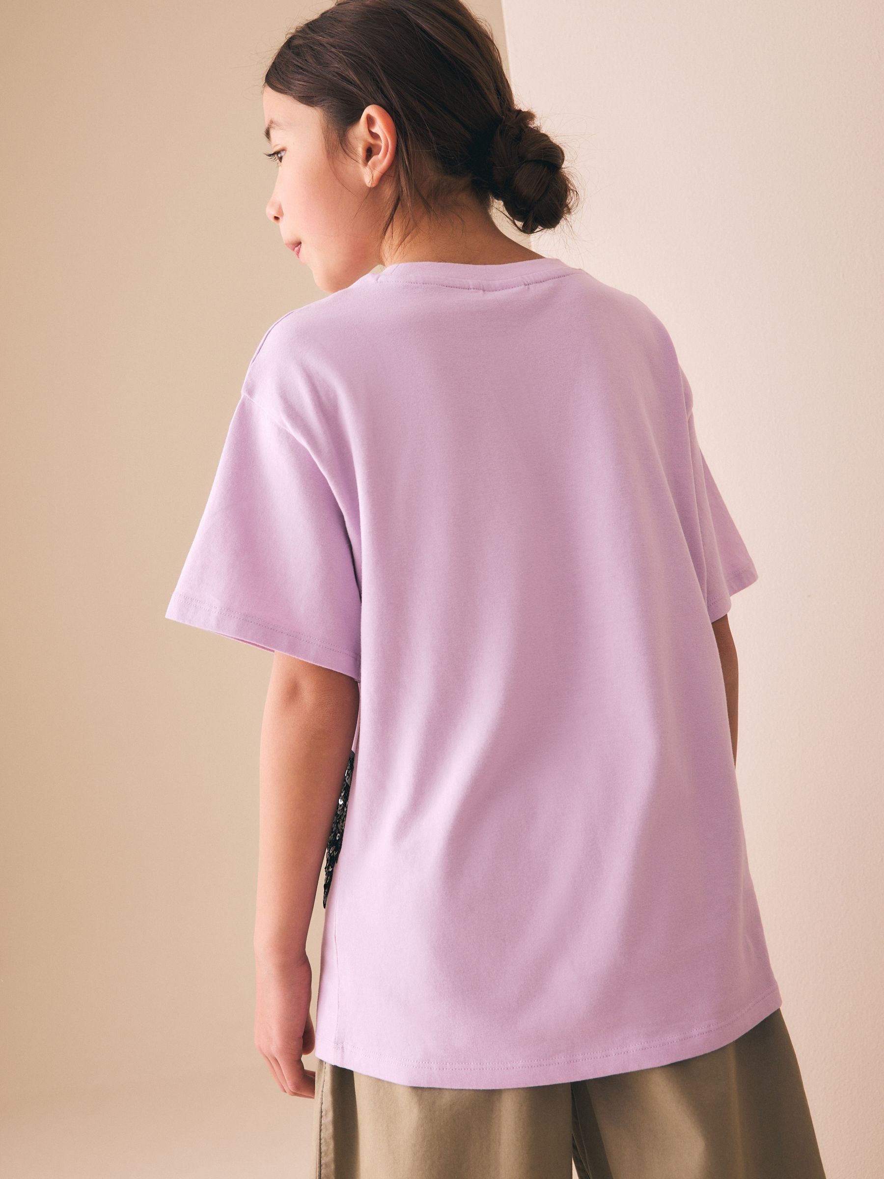 トップス purple Buy Purple Kuromi Sequin Graphic T-Shirt (3-16yrs) from Next Canada