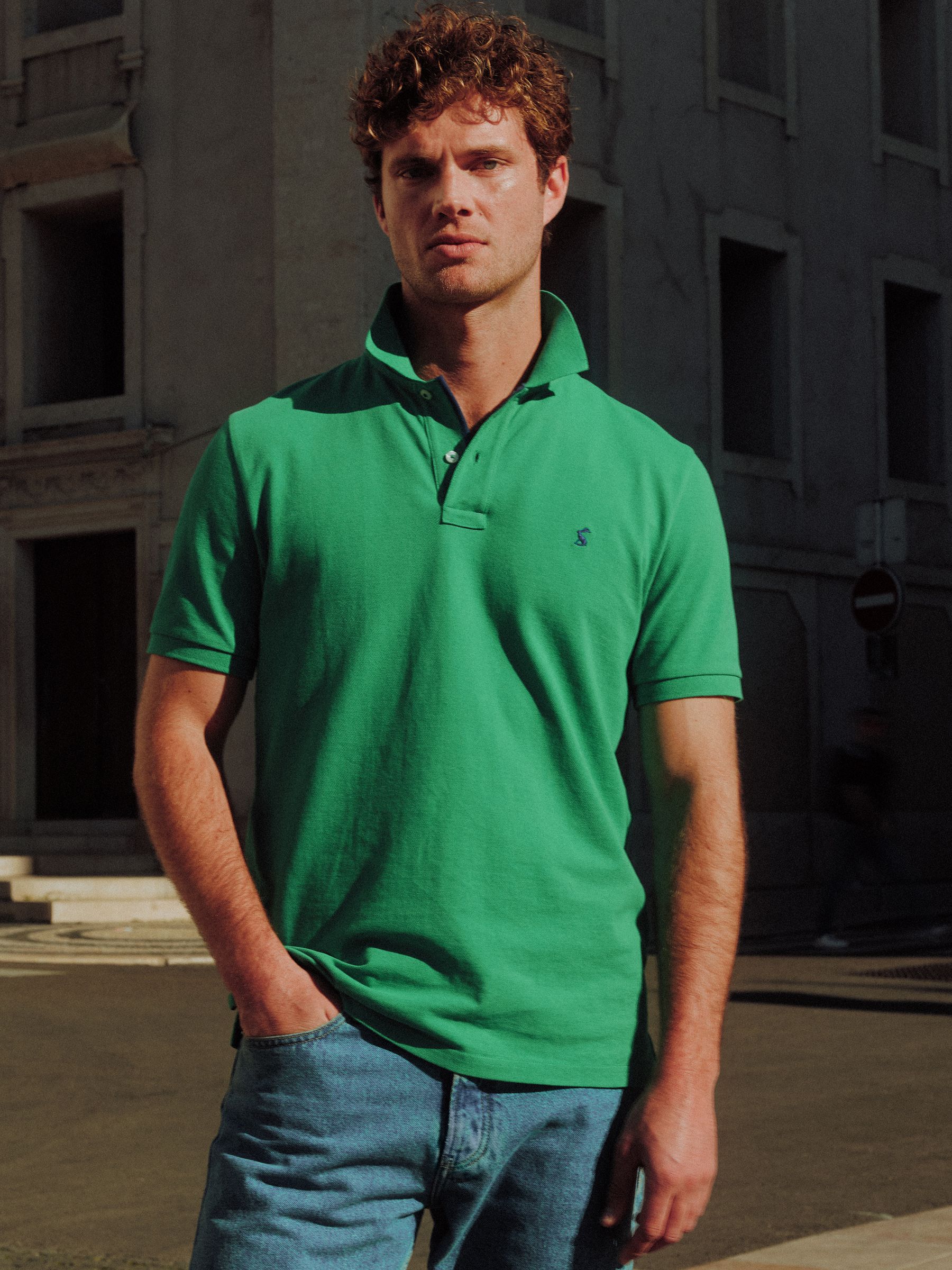 Buy Joules Woody Bright Green Cotton Pique Polo Shirt from Next USA