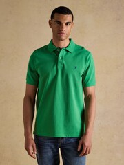 Joules Woody Bright Green Cotton Pique Short Sleeve Polo Shirt - Image 3 of 11