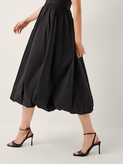 Monsoon Black Prim Sleeveless Bubble Hem Midi Dress - Image 3 of 4
