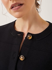 Monsoon Black Bria Crew Neck Cardigan - Image 4 of 5