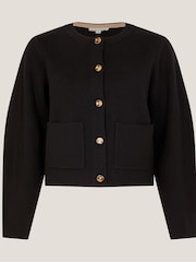 Monsoon Black Bria Crew Neck Cardigan - Image 5 of 5