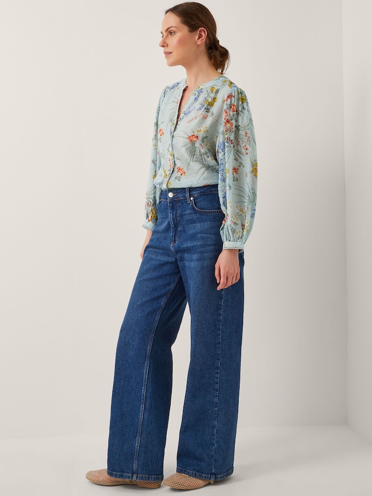 Monsoon Blue Jesse Floral Print Blouse - Image 1 of 5