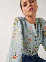 Monsoon Blue Jesse Floral Print Blouse - Image 4 of 5