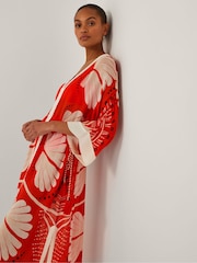 Monsoon Nara Leaf Print Kaftan - Imagem 4 de 4
