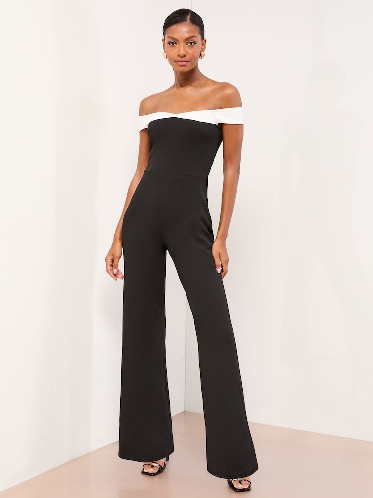 Lipsy Bardot Maxi Jumpsuit - Imagem 1 de 4