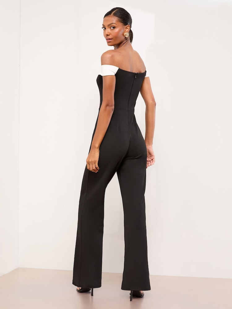 Lipsy Bardot Maxi Jumpsuit - Imagem 4 de 4