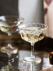 Rockett St George Set of 2 Clear Marilyn Monroe Cocktail Glasses - Image 2 of 5