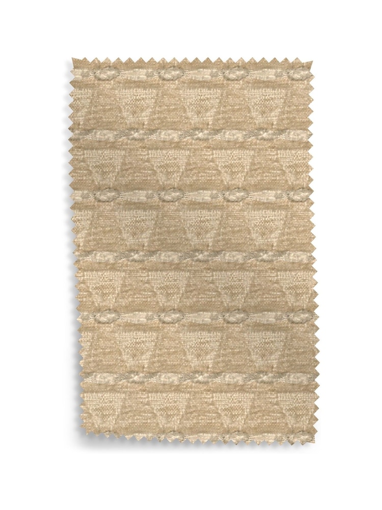 Rockett St George Natural Whisper Boutique Geo Upholstery Swatch - Image 1 of 1