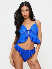 Ann Summers Blue Intense Desire Satin Cami Set - Image 1 of 6