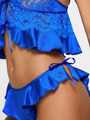 Ann Summers Blue Intense Desire Satin Cami Set - Image 5 of 6