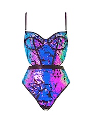 Ann Summers Purple Hold Me Tight Sequin Body - Image 7 of 7