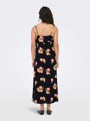 JDY Black Printed Midi Dress - Image 3 of 8