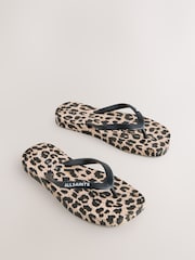 Cętki - smALLSAINTS Square Toe Flip Flops - Obraz 1 z 5