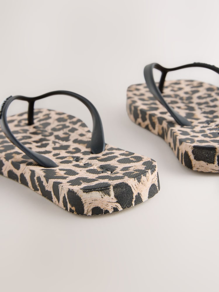 Cętki - smALLSAINTS Square Toe Flip Flops - Obraz 5 z 5