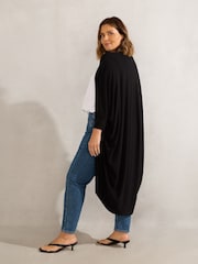 Live Unlimited Black Longline Cardigan - Image 2 of 3